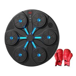 Musiikkinyrkkeilykone Nyrkkeilyvalmentaja Sanda Rentouttava seinään kiinnitettävä reaktiokohde Mustat aikuisten käsineet