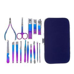 Zhuopai Eagle næb Rustfrit stål manicure Sæt Skønhed saks Pedicure kniv Neglesak sæt neglepleje kit 15 sæt 15 sets