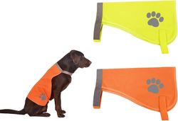 Denstyle Hund Reflekterende Vest Justerbar Dog Sikkerhet Vest Høy synlighet Hund Hund Vest Night Safety Vester Pet Velles For Walking Jakt Gul Szie S