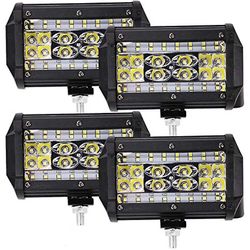 4 x 84 W LED arbeidslys 12 V 24 V ekstra frontlys bil frontlys 6000 K vanntett IP67 ryggelys for suv traktor bil eller tung enhet [ENER