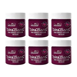 6 x La Riche Directions puolipysyvä hiusväri 100 ml purkkia - tumma tulppaani Tumma Tulip