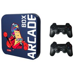 ARCADE BOX 256G 3D spillkonsoll 2 Trådløs spillkontroller Retro videospill innebygd 50,000 spill- Flerfarget/flerfarget B Style B