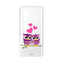 Crazy Kase Skrog til Xiaomi Mi Note 10 Pro Soft Family Owl