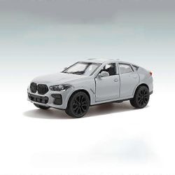 1/43 GLE X6 off-road painevaletut kevytmetalliautot malli lelut 2 ovi avattu vedä takaisin korkea simulointiajoneuvomalli lapsille kokoelma X6 harmaa