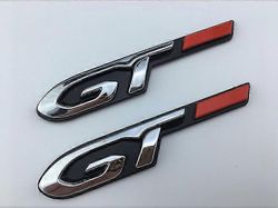 Other SSRGV 1-osainen GT hopea musta punainen metallimerkki Peugeot 2008 3008 208 308 5008 508 108 RCZ