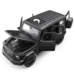 1:32 s G63 G65 SUV Alloy Car Malli Painevalettu metalli Maastoajoneuvot Automalli Simulointi Ääni- ja valokokoelma Lasten lahja Musta