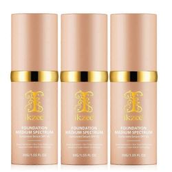 4 in 1 meikkivoide SPF 50+:lla, Kosteuttava väriä vaihtava meikkivoide Pitkäkestoinen ja vedenpitävä, Medium Spectrum kuntosalille, Urheiluun, Tans...