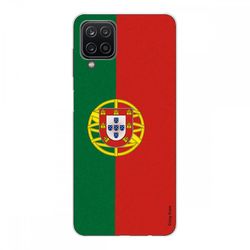 Crazy Kase Cover Til Samsung Galaxy A12 lavet af fleksibel silikone 1 mm, portugisisk flag