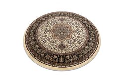 RugsX Tæppe ROYAL ADR cirkel design 521 karamel brun circle 150 cm