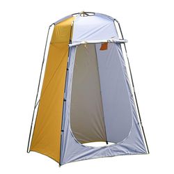 Udendørs bærbar Privacy Shower Toilet Telt Foldable Camping Telt Anti Uv Udendørs Dressing Telt Beach Camping Udstyr Gul