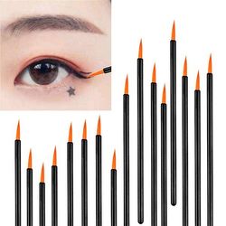 50 stk Flydende Eyeliner børste Lip Liner Børste Stick Neglekunst Børster Mini Maleri Pen Skønhed Makeup Værktøjer