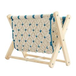 Seisova aikakauslehtiteline toimistokudottu muotoilu puuvarasto 1kpl Multi 32x25cm