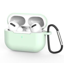 Mikasa Gælder for Airpods Pro Beskyttelsesdæksel, silikone spænde, ny Apple 3. generation Bluetooth headset Aquamarine