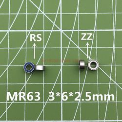 Udsalg Gratis forsendelse 10stk Mr63-2z Mr63zz Mr63 Mr63rs Mr63-2rs Deep Groove Kugleleje 3x6x2.5mm Miniature / L-630 Zz