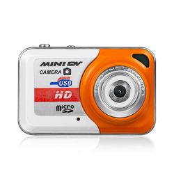 X6 bærbar Ultra Mini HD High Denifition digitalkamera Mini DV-støtte 32GB TF-kort med mikrofon oransje