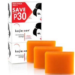 Kojie San Skin Brightening Soap - Klassisk 100g X 3, Trippelpakke 2023 2024 Nytt 2023 2024 Nytt