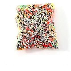 200 stk pakke med søde piger farverige engangs elastiske hårbånd 1,5 cm (orange)