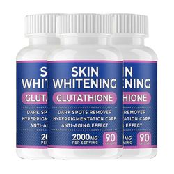 Glutathion Blegning Piller - 90 Kapsler 2000mg Glutathion - Effektiv hud Lightening Supplement - Mørke pletter, Melasma & Acne Arfjerner, Hyperpi 3...