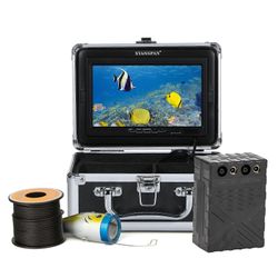Vedenalainen kalastuskamera kalakaikuluotain 12LEDeillä 7Tuuma / 9Inch LCD-näyttö 15M / 30M / 50M kaapeli IP68 vedenpitävä Sea Lake Boat pilkkimise...