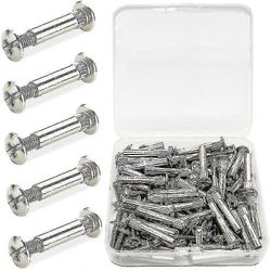 50kpl huonekalujen liitosruuvit Liitosruuvit Nikkelipinnoitettu teräs M4 X 31-40mm ammattimaiset huonekaluruuvit suora liitäntä, versailles