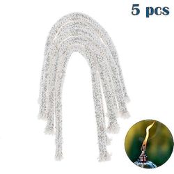 5kpl 6mm lasikuitu sydän alkoholi kerosiiniöljylamppu kynttilä polttoaine 15cm