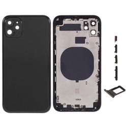 iPhone 11:lle takaakun kotelon kansi + keskilevyn runko + sivupainikkeet, EU-versio (CE-logolla) Monivärinen Black