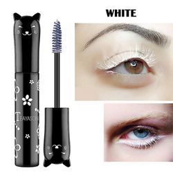 Jying Farverige Mascara vandtæt farve øjenvipper Makeup 3d Fiber Lash forlængelse Multi-farve Hvid