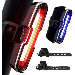110 Lumens tehokas polkupyörän takavalo, USB ladattava led-pyörävalo 5 steady/flash-tilassa
