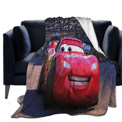 Autot Lightning Mcqueen Throw Blanket Super Soft Cozy Fluffy peitot Lämmin Sumeat heitot sohvalle ja sängyn sisustukseen -W403-R1579 50x40in 125x100cm