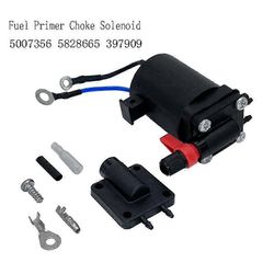 5007356 5828665 397909 Polttoaineen syöttösylinterin kuristimen solenoidi Omc Johnsonille ja Evinrudelle Musta