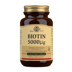 Solgar Biotin 5000ug Vegicaps 50 (12556050)