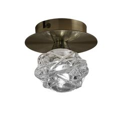 Inspired Lighting Maremagnum loft 1 lys G9, antik messing