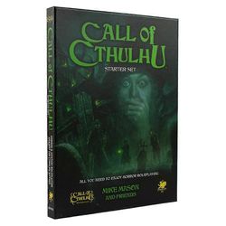 Chaosium Call of Cthulhu RPG Call of Cthulhu -aloitussetti (kovakantinen) 9x12x1in. Ikä 14+