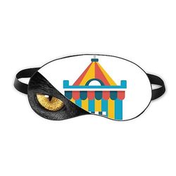 Amazing Funny Park Telt Illustration Eye Head Rest Mørk Kosmetologi Shade Cover