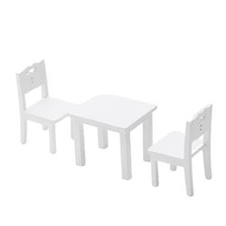 3 kpl/setti Lasten pöytätuoli Simulaatio Huonekalut Minituolilelut Valkoinen