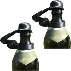 Soldier Salute -olutpullokypärä, uudelleenkäytettävät koristeelliset pölytiiviit koristeelliset olutpullon korkit käsityöhön BBQ Party Bar veteraan...