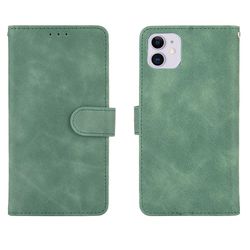Etui til iphone 11 Cover Premium læder med kortholder Flip Folio magnetisk etui etui - sort Grøn