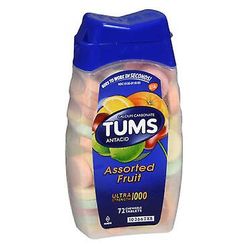 Tums Ultra 1000, Valikoima hedelmiä 72 välilehteä (4 kpl pakkaus)