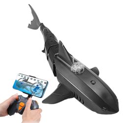 Unbrand RC-venekamera kaukosäädin 30W vedenpitävä sukellusvene Sähköhai 480P Yo Musta