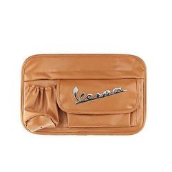 Skootterin nahkaiset vedenpitävät hansikaslaukut säilytyslaukku sivulaukku tankkilaukku Vespa GTS LX LXV Sprint Primavera 50 125 250 300 GTS300 Ruskea