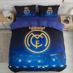 Jalkapallokuvio Real Madrid Vuodevaatteet Setit Tyynyliinasarja