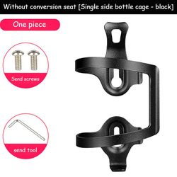 Aluminiumslegering cykel kedel ramme integreret mountainbike vand kop holder sort Unilateral model