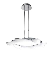 Inspired Lighting Mistral Teleskopisk 36W LED Runde 3000K, 3240lm, poleret Krom, Matteret Akryl
