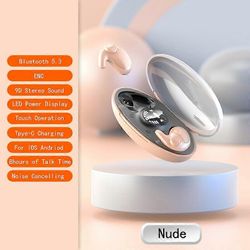 Pienimmät unen näkymättömät nappikuulokkeet Mini piilotettu työkuuloke basso melua vaimentavat kuulokkeet Langattomat Bluetooth Bond Touch -kuulokk...