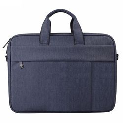 JVY DJ03 Vandtæt Anti-scratch Anti-tyveri One-skulder Håndtaske til 15,6 tommer Laptops, med Kuffert Belt (Navy Blue)