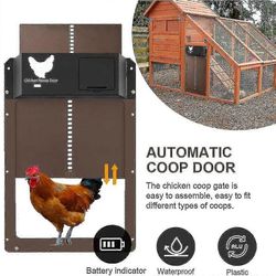 Automaattinen Chicken Coop -ovi vedenpitävä siipikarjaportti valontunnistuksella