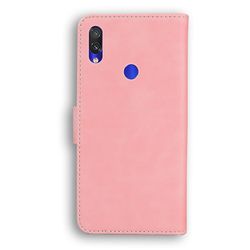 Etui til Xiaomi Redmi Note 7/ 7 Pro Butterfly Cover Premium Læder Magnetisk- Pink