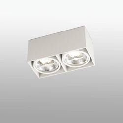 Faro Lighting Faro Tecto - 2 lys firkantet overflademonteret downlight hvid