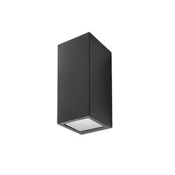 Forlight Lighting Forlight Cube - 2 lys udendørs væg lys sort IP44