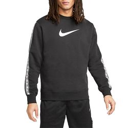 Nike Repeat Herre Pullover Sweatshirt Sportstøj Crewneck Jumper mørkegrå/grå/marineblå XL